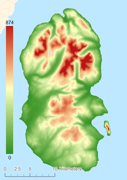 Арран Цифровая модель местности - DTM