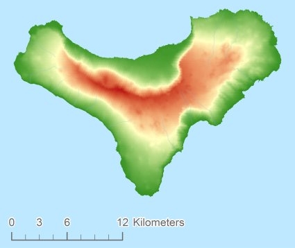 Иерро Цифровая модель местности - DTM