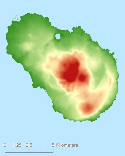 Pantelleria Цифровая модель местности - DTM