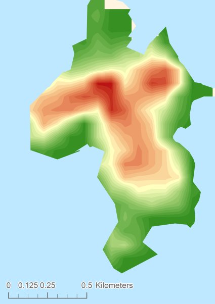 St Agnes Цифровая модель местности - DTM