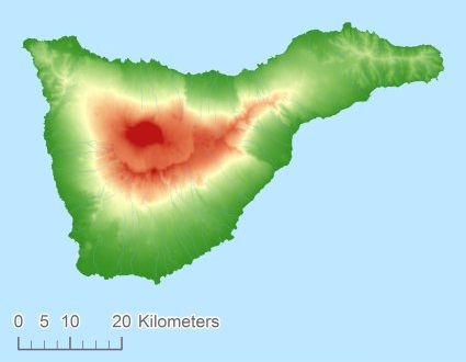 Tenerife Digital terrain model - DTM