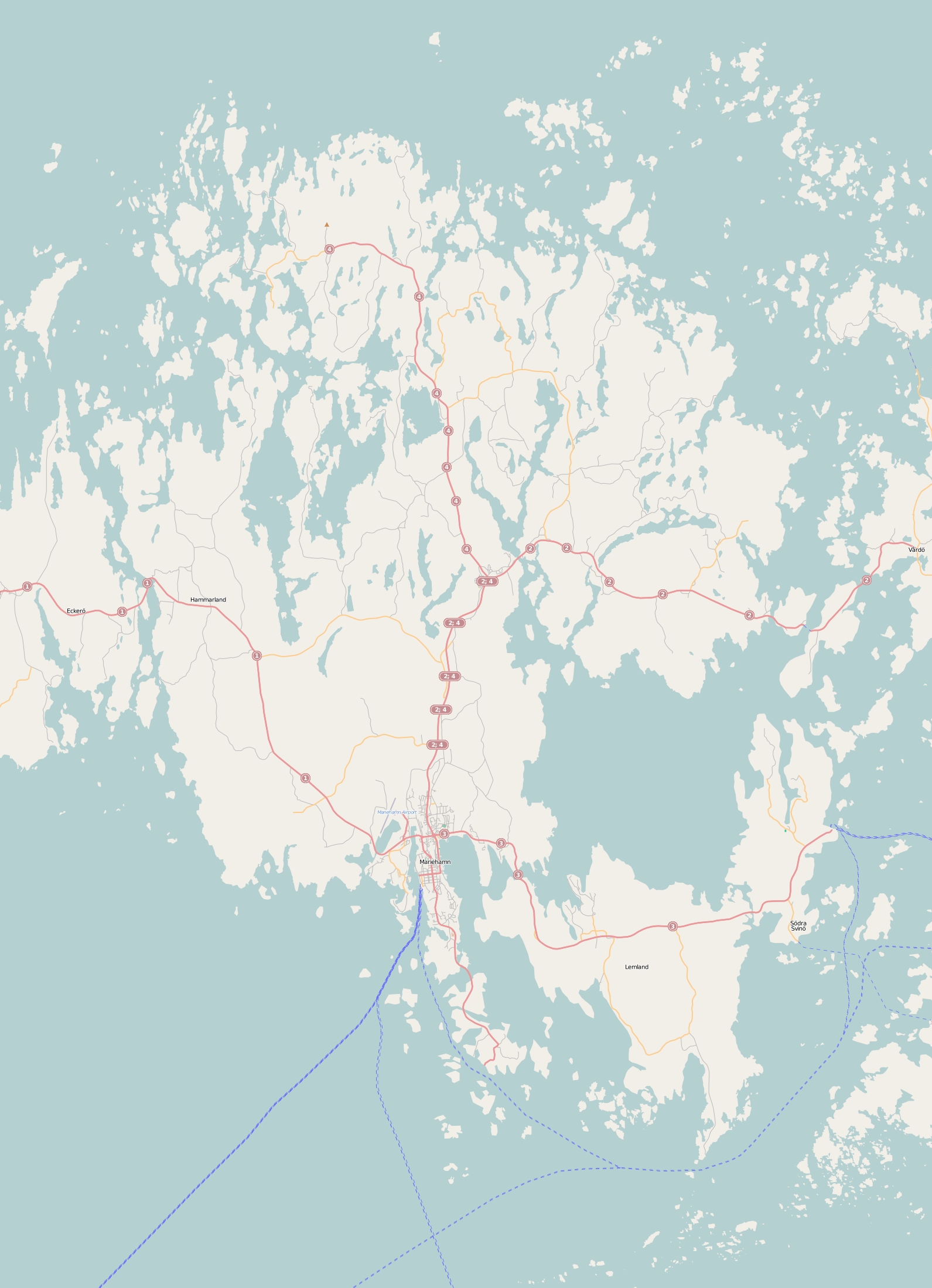 Åland Kartta