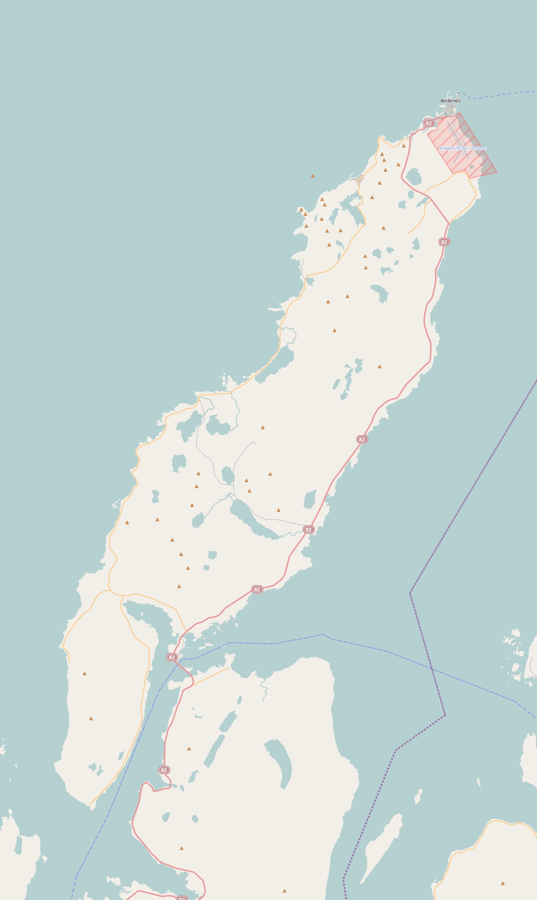 Andøya Kartta