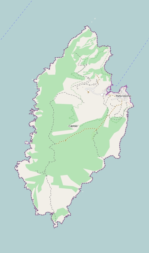 Capraia Map