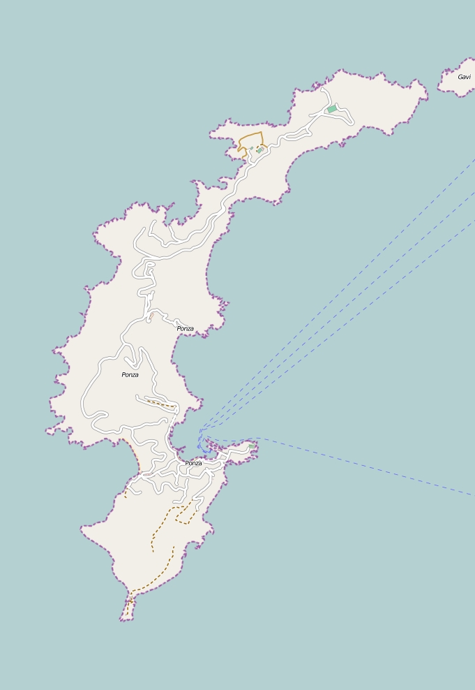 Isola di Ponza Mapa