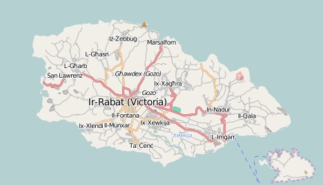 Gozo Mapa