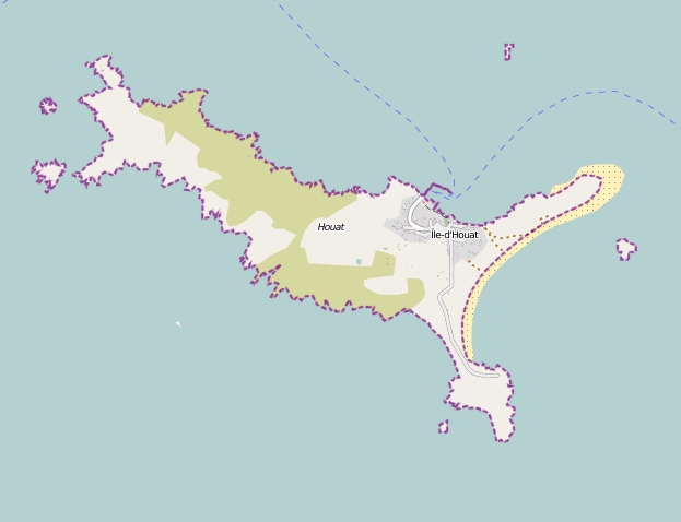 Île-d'Houat Mapa