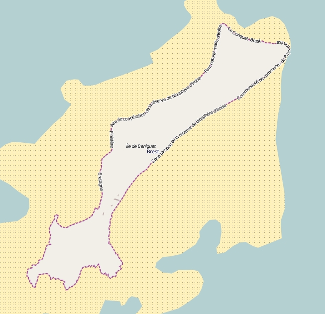 Île de Béniguet Kartta