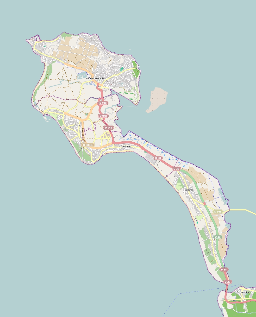 Île de Noirmoutier Map