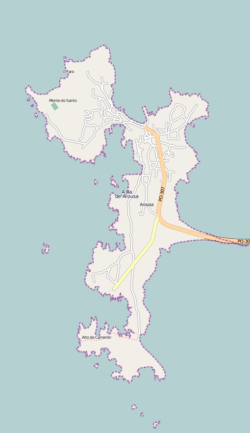Isla de Arosa Mappa