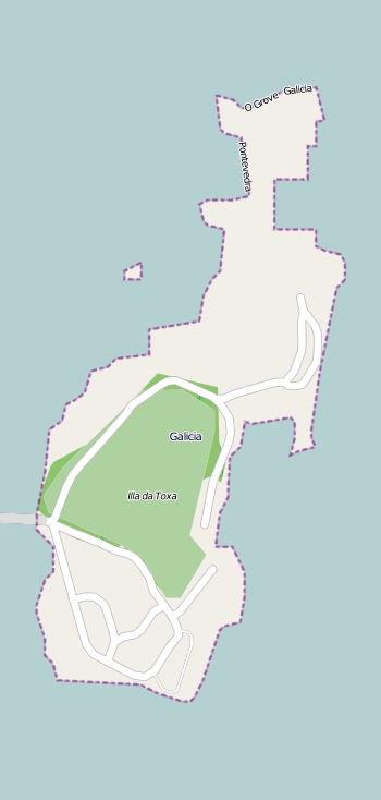Isla de La Toja Karte