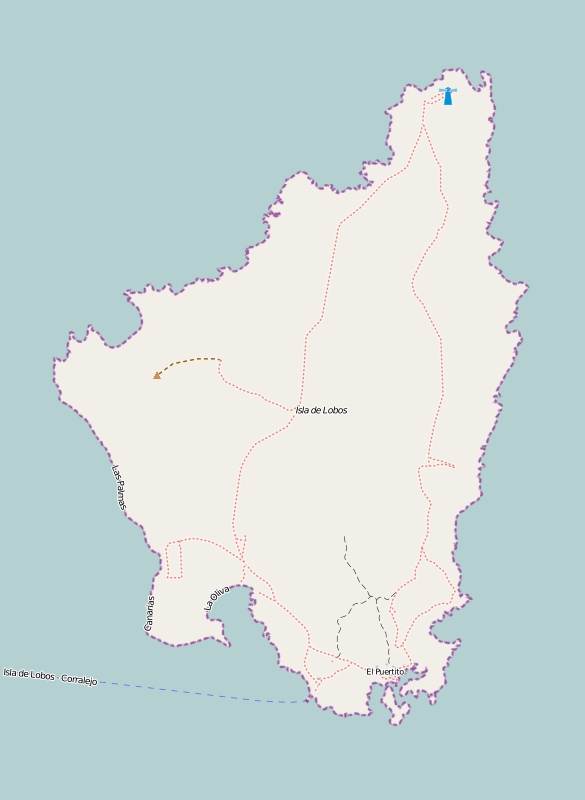 Isla de Lobos Mappa