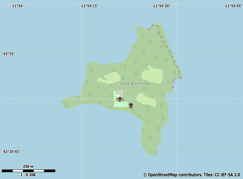 Isola Bisentina Kartta