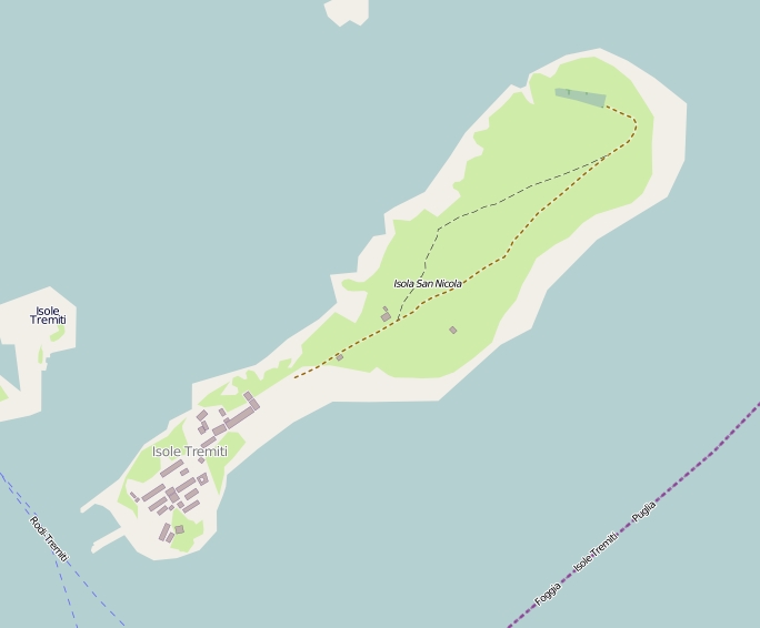 Isola di San Nicola Karte