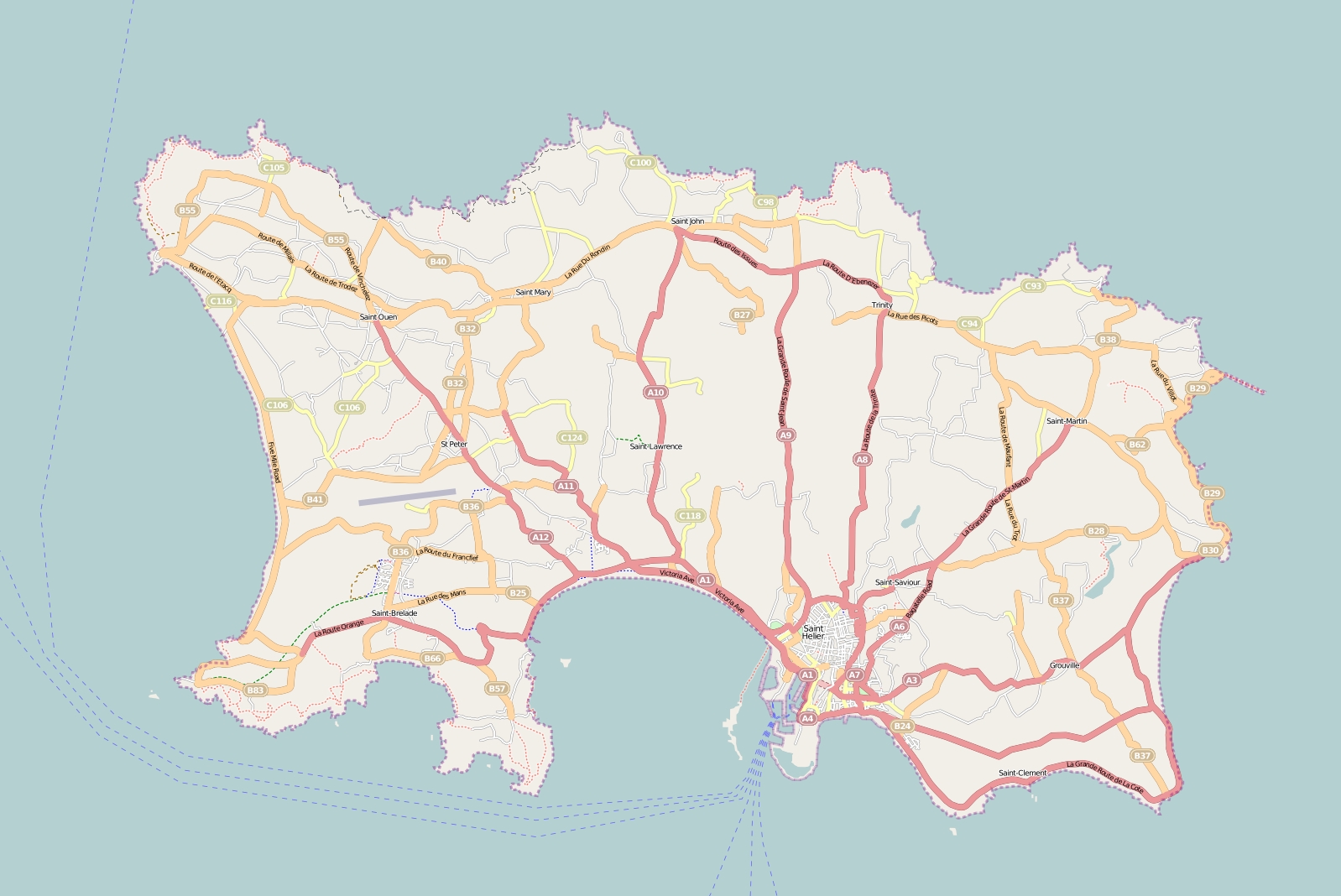 Jersey Mapa