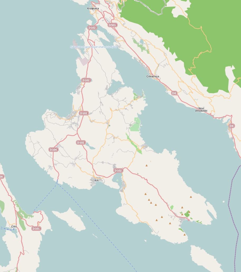 Krk Map
