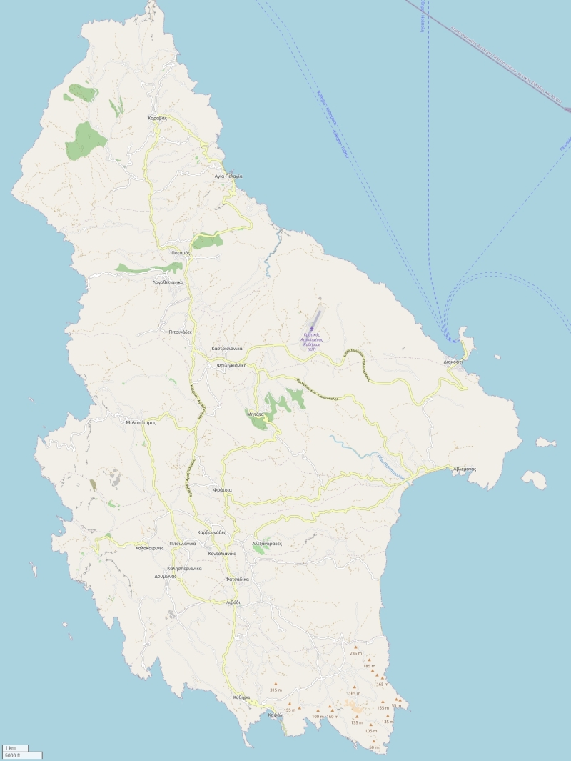 Kythira карта