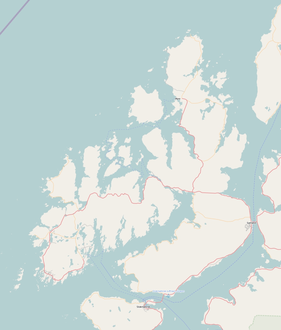 Langøya Karte