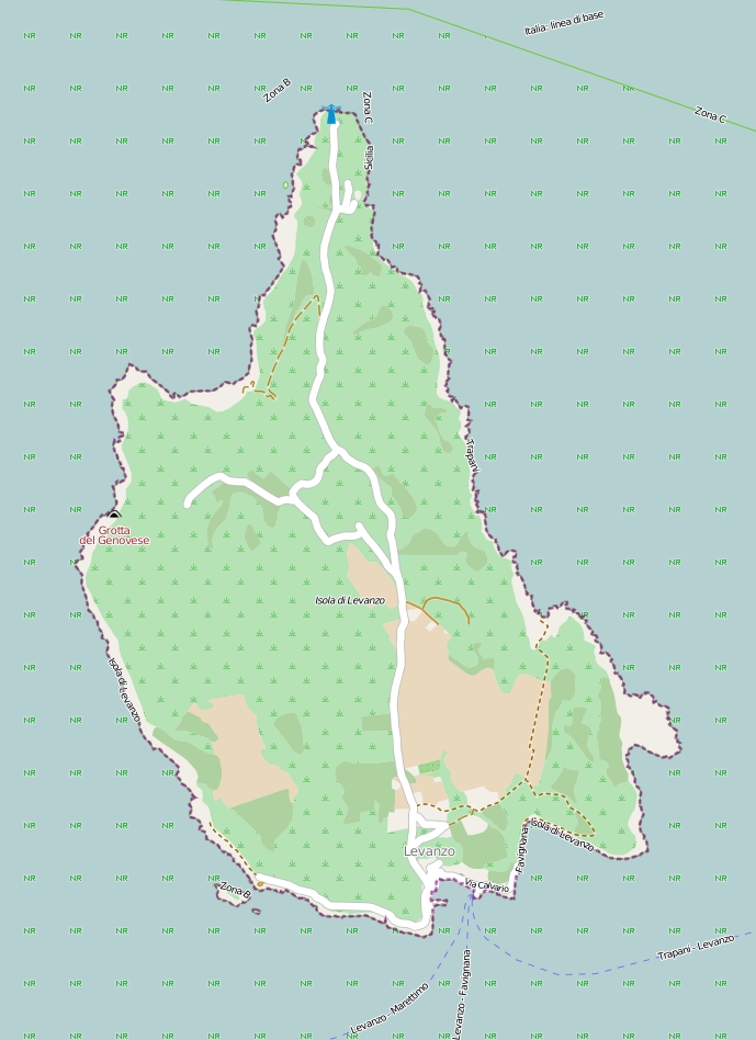 Levanzo Mapa
