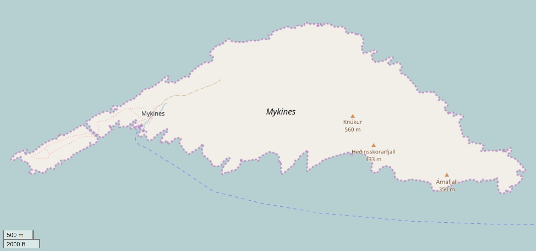 Mykines Map