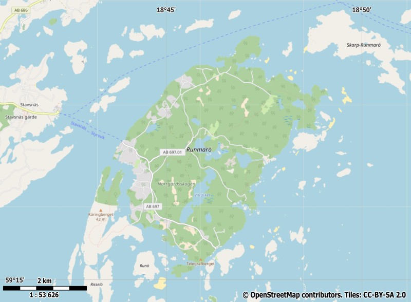 Runmarö карта