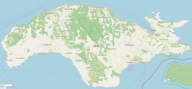 Samos Mapa
