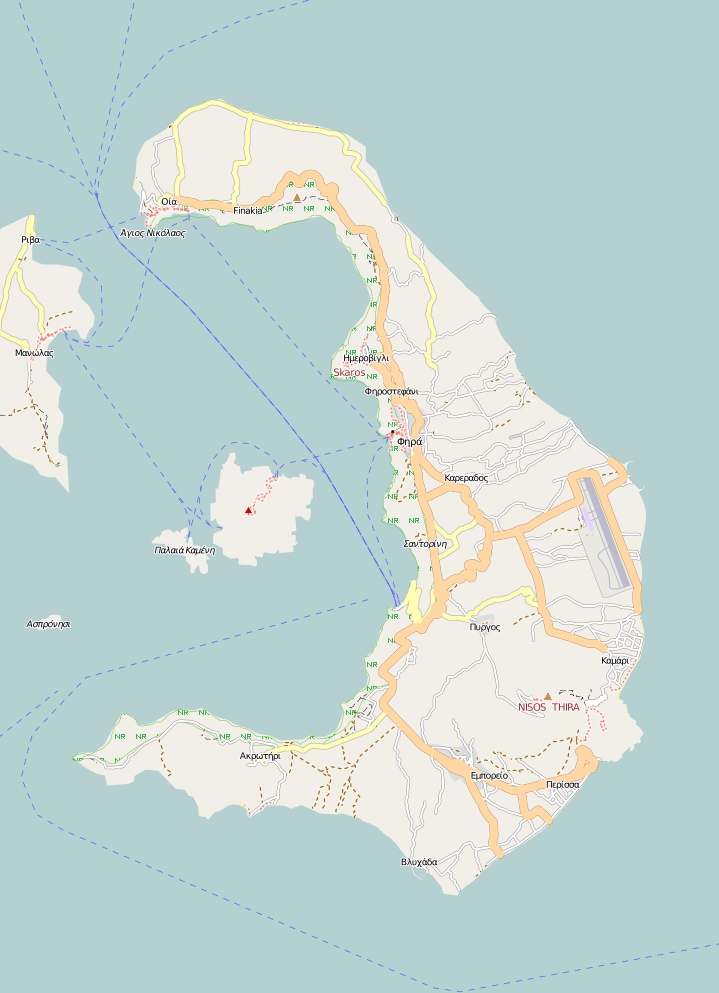 Santorini Mappa
