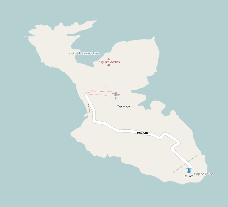 Tagomago Mapa