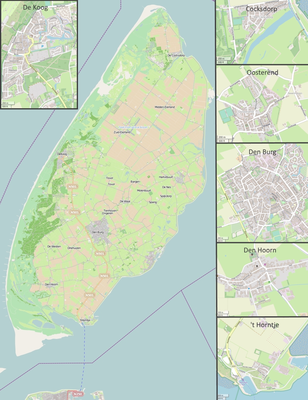 Texel Mapa