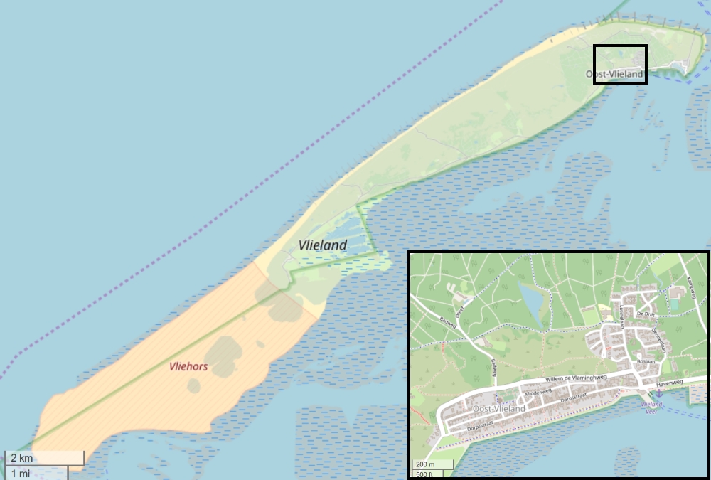 Vlieland Mappa