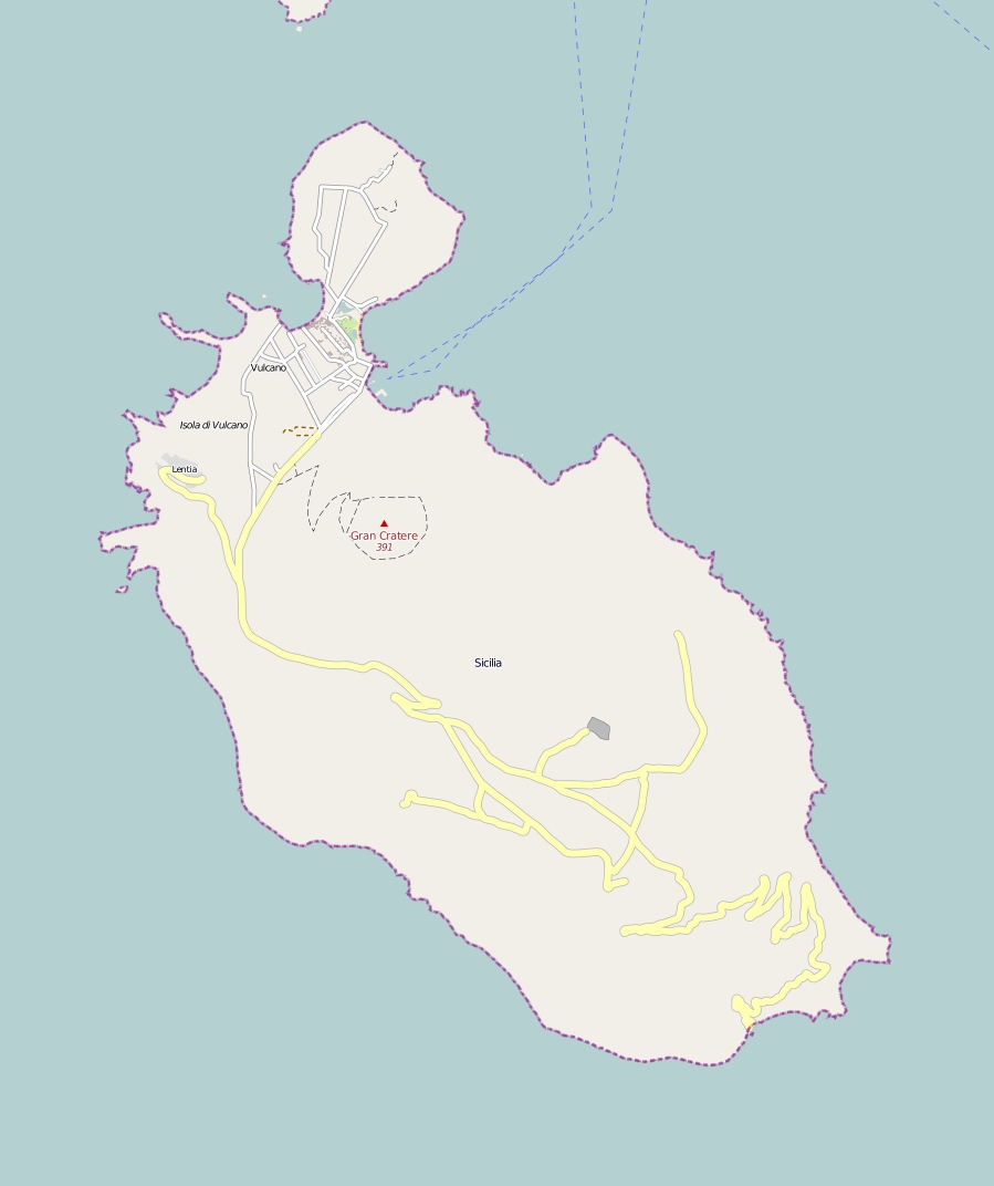 Vulcano Mapa