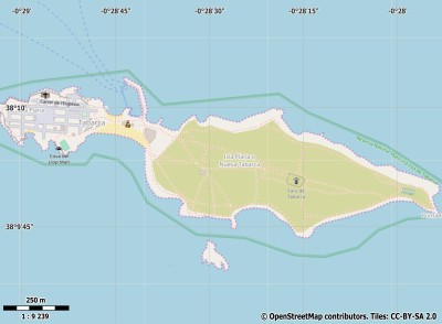 Isla de Tabarca map