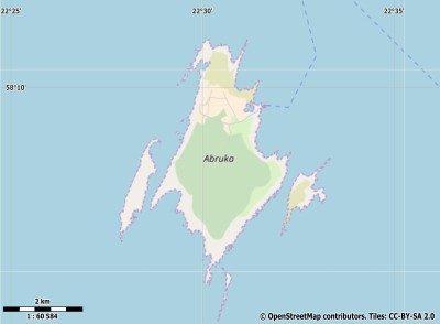 Abruka map