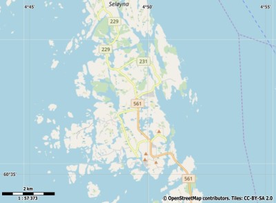 Alvøyna map