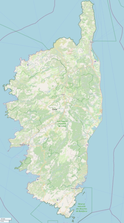 Korsika map