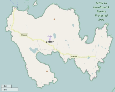 Fetlar map