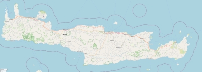 Crète map