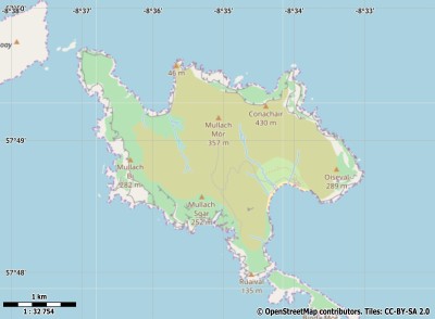 St Kilda or Hirta map
