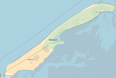 Vlieland map