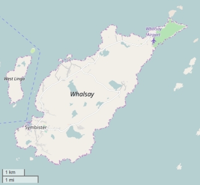Whalsay map