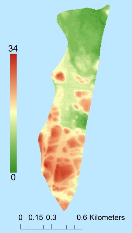 Æðey Цифровая модель местности - DTM