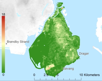 Amager Цифровая модель местности - DTM