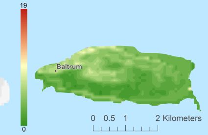 Baltrum Digital terrain model - DTM