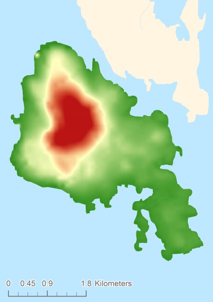 Borgundøya Цифровая модель местности - DTM