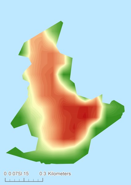 Колон Цифровая модель местности - DTM