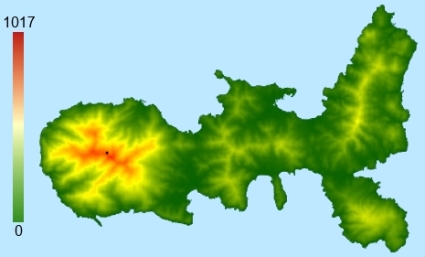 Эльба Цифровая модель местности - DTM