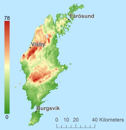 Gotland Modelo Digital de Terreno - DTM