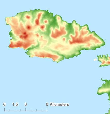 Gozo Digital terrain model - DTM