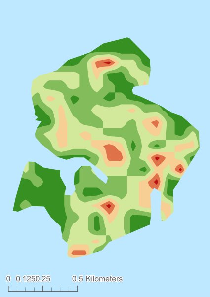 Isola di Murano Цифровая модель местности - DTM