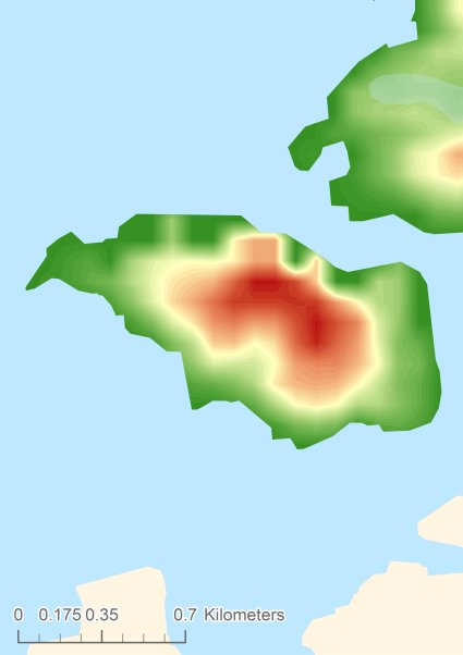 Marstrandsön Цифровая модель местности - DTM